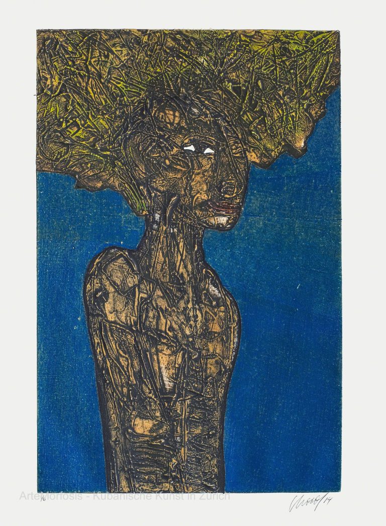 Woman with Leaves by 