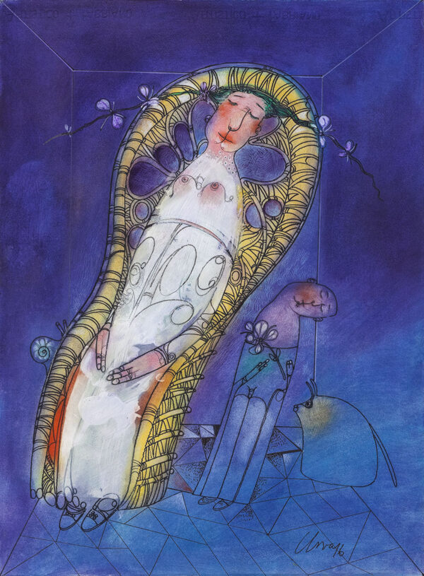 Süßes Gespräch in Violett