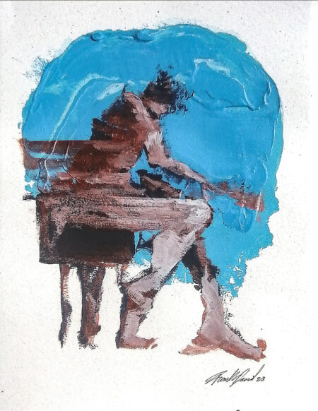 El estudio del artista.