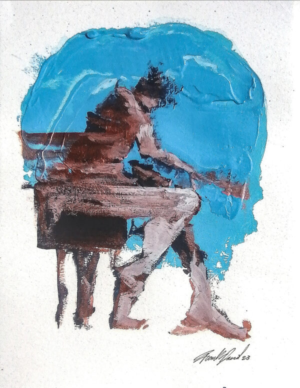 El estudio del artista.